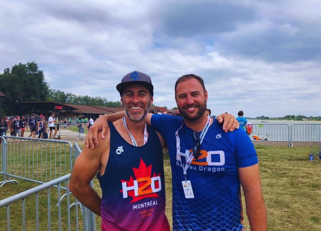 P-O Girard et Christian Moreau, fondateurs H2o Bteau Dragon